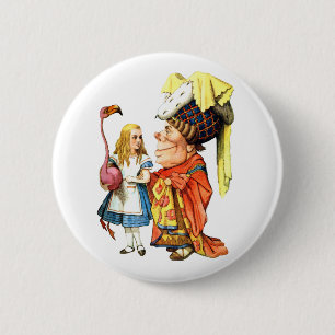 MACARON ROND 5 CM LA DUCHESSE TEACHES ALICE FLAMINGO CROQUET