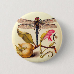 Macaron Rond 5 Cm La faune de la libellule