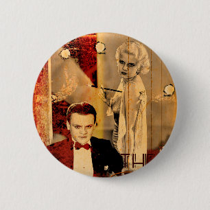 Macaron Rond 5 Cm La fille blonde du Gangster