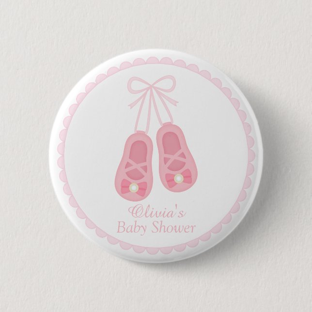 Macaron Rond 5 Cm La fille mignonne chausse des faveurs de baby (Devant)