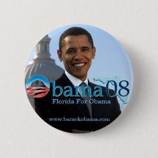 Macaron Rond 5 Cm La Floride pour le bouton d'Obama