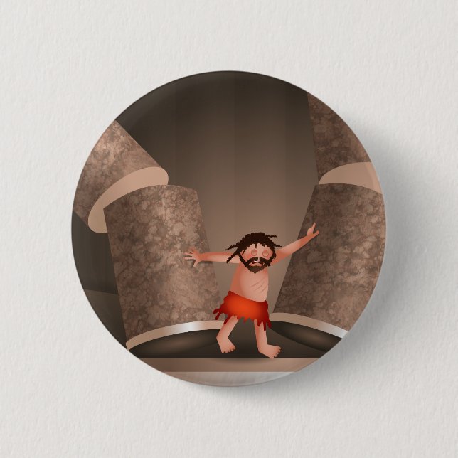 Macaron Rond 5 Cm La force de l'histoire de bible de bande dessinée (Devant)
