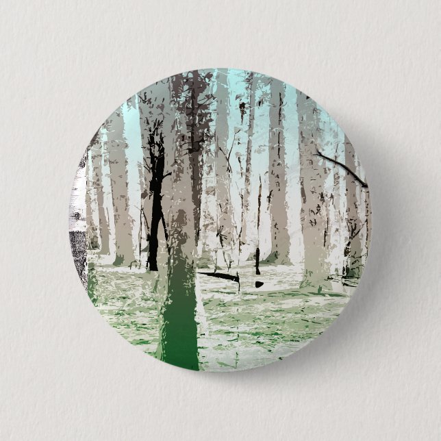 Macaron Rond 5 Cm La forêt de Birch (Devant)
