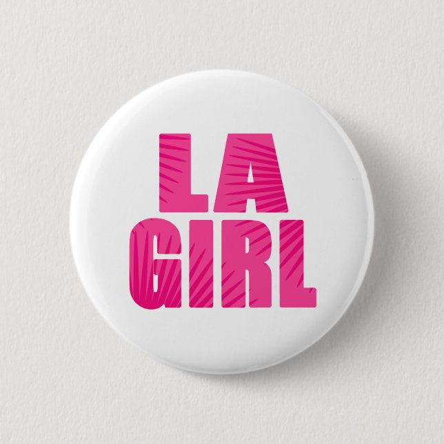 Macaron Rond 5 Cm LA Girl (Devant)