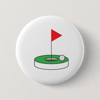 Macaron Rond 5 Cm La goupille du golfeur