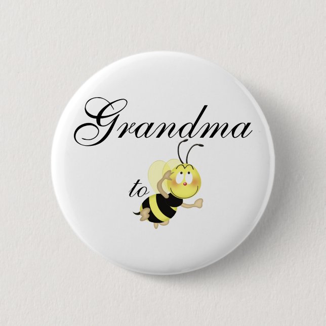 Macaron Rond 5 Cm La grand-maman 2 soit (Devant)