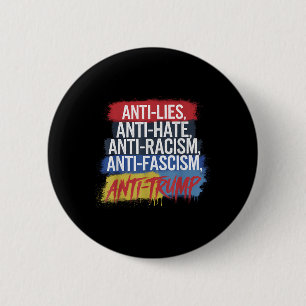 Macaron Rond 5 Cm La Haine Mentionne Le Racisme Le fascisme Résiste 