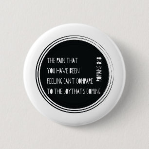 Macaron Rond 5 Cm La joie qui est prochain 8h18 de Romains