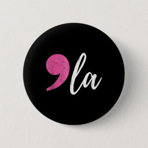 Macaron Rond 5 Cm La Kamala Harris Pour Le Coma Électoral 2024 Du Pr