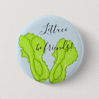 Macaron Rond 5 Cm La laitue soit des amis !  Pin d'amitié