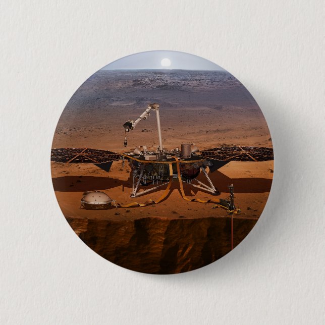 Macaron Rond 5 Cm La Lander de l'Insight (Devant)