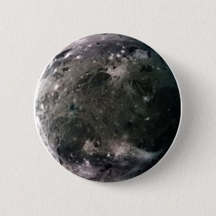 Macaron Rond 5 Cm La lune de Jupiter Ganymede