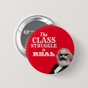 Macaron Rond 5 Cm La lutte de classe est Real Cool Marx