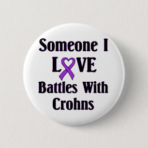 Macaron Rond 5 Cm La maladie de Crohns