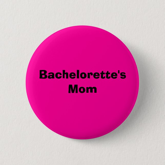 Macaron Rond 5 Cm La maman de Bachelorette (Devant)