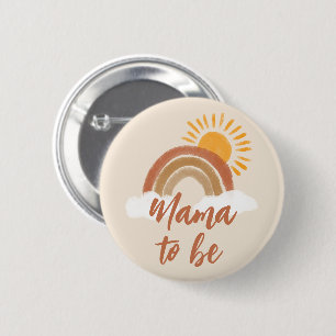 Macaron Rond 5 Cm La mère bohémienne neutre pour être Baby shower Ti
