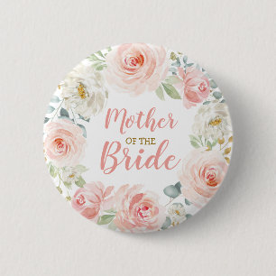 Macaron Rond 5 Cm La mère de la jeune mariée rougissent mariage rose