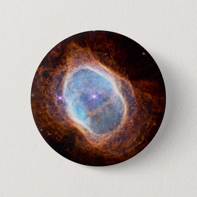 Macaron Rond 5 Cm La Nebula de l'Anneau du Sud (Devant)