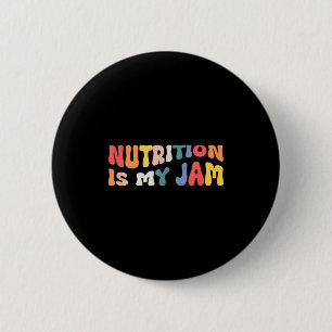 Macaron Rond 5 Cm La nutrition est mon truc citation drôle pour Rdn 