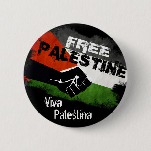 Macaron Rond 5 Cm La Palestine libre - vivat Palestina