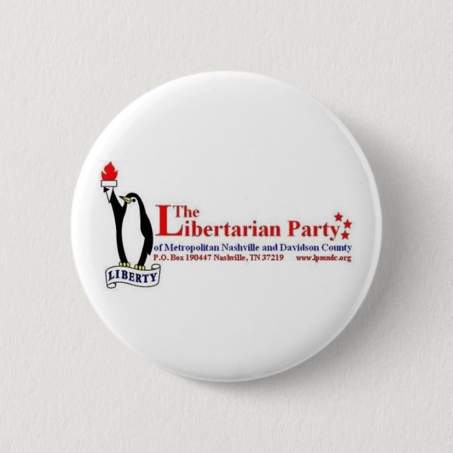 Macaron Rond 5 Cm La partie libertaire (Devant)