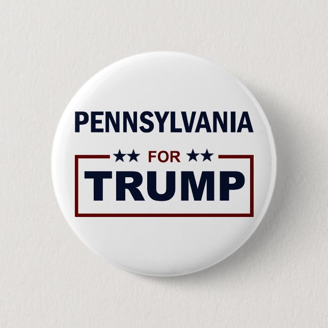 Macaron Rond 5 Cm La Pennsylvanie pour l'atout (Devant)