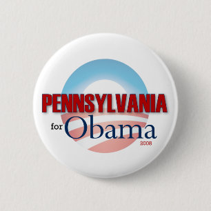 Macaron Rond 5 Cm La PENNSYLVANIE pour Obama