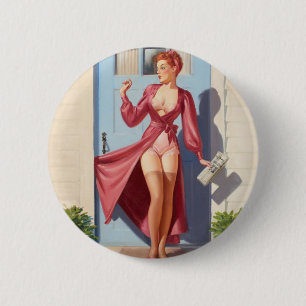 Macaron Rond 5 Cm La petite fille du journal du matin