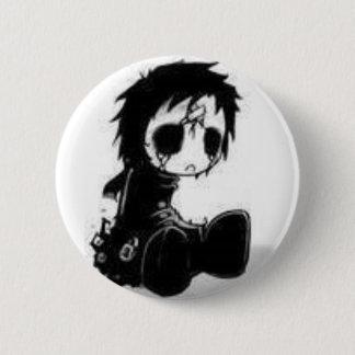 Macaron Rond 5 Cm la poupée gothique morte
