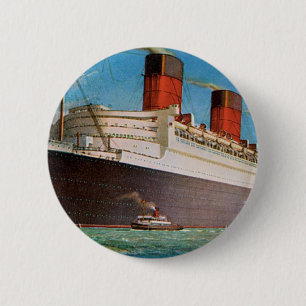 Macaron Rond 5 Cm La reine Mary de Cunard White Star Line