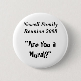Macaron Rond 5 Cm La Réunion de famille de Newell 2008, "êtes-vous