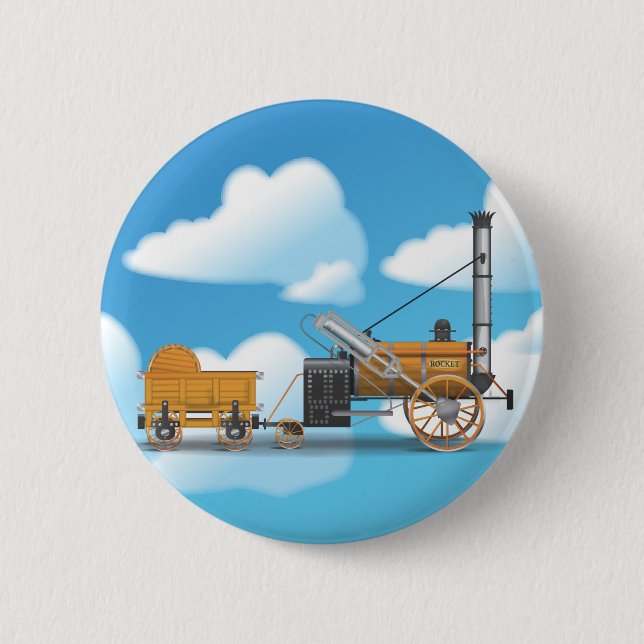 Macaron Rond 5 Cm La Rocket (Devant)