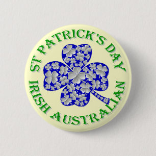 Macaron Rond 5 Cm La Saint Patrick d'Australie irlandaise