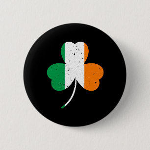 Macaron Rond 5 Cm La Saint Patrick, Shamrock irlandaise