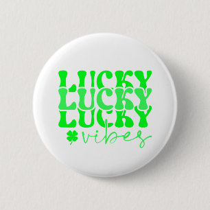 Macaron Rond 5 Cm La Saint-Patrick vert chanceux stylé