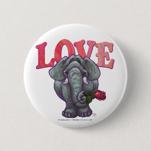 Macaron Rond 5 Cm La Saint-Valentin des éléphants