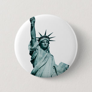 Macaron Rond 5 Cm La statue de la liberté