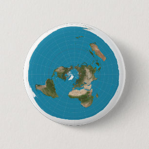 Macaron Rond 5 Cm La terre plate - bouton rond
