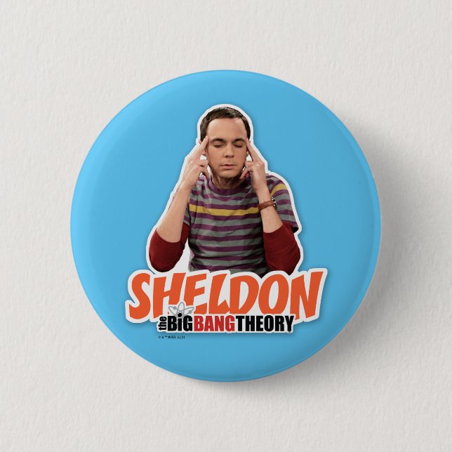 Macaron Rond 5 Cm La théorie du Big Bang | Sheldon (Devant)