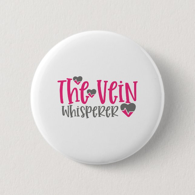 Macaron Rond 5 Cm La Vein Whisperer (Devant)