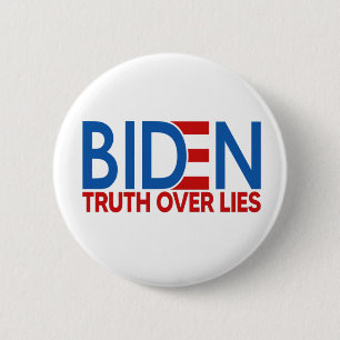 Macaron Rond 5 Cm La vérité sur les mensonges de Joe Biden 2020
