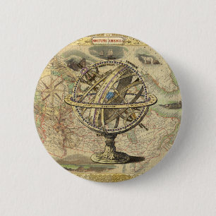 Macaron Rond 5 Cm La vieille Amérique britannique Explorez la carte 