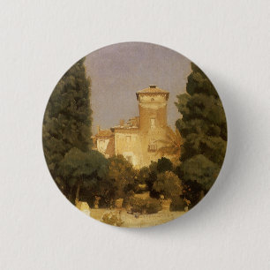 Macaron Rond 5 Cm La Villa Malte, Rome par Lord Frederic Leighton