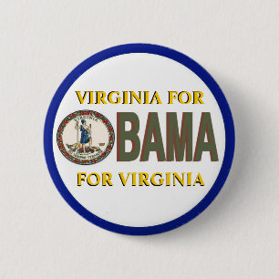 Macaron Rond 5 Cm La VIRGINIE POUR le bouton d'OBAMA