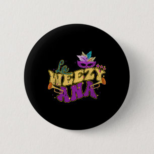 Macaron Rond 5 Cm La Weezy Ana Groovy Mardi Gras Louisiane Hommes Fe
