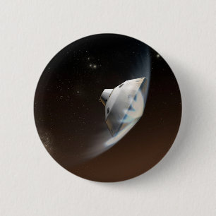 Macaron Rond 5 Cm Laboratoire des sciences de Mars - Capsule Aérocoq