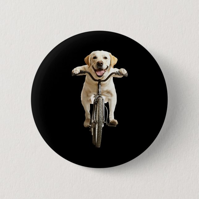 Macaron Rond 5 Cm Labrador Retriever    (Devant)