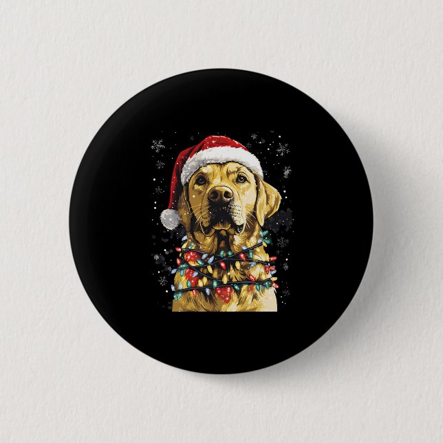 Macaron Rond 5 Cm Labrador Retriever Dogs Tree Christmas Sweater Xma (Devant)