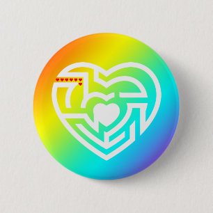 Macaron Rond 5 Cm labyrinthe d'amour