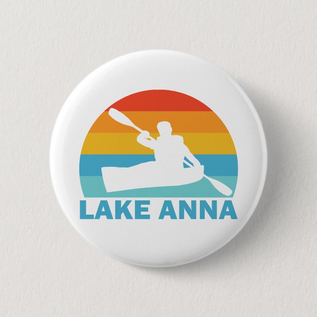 Macaron Rond 5 Cm Lac Anna Virginia Kayak (Devant)